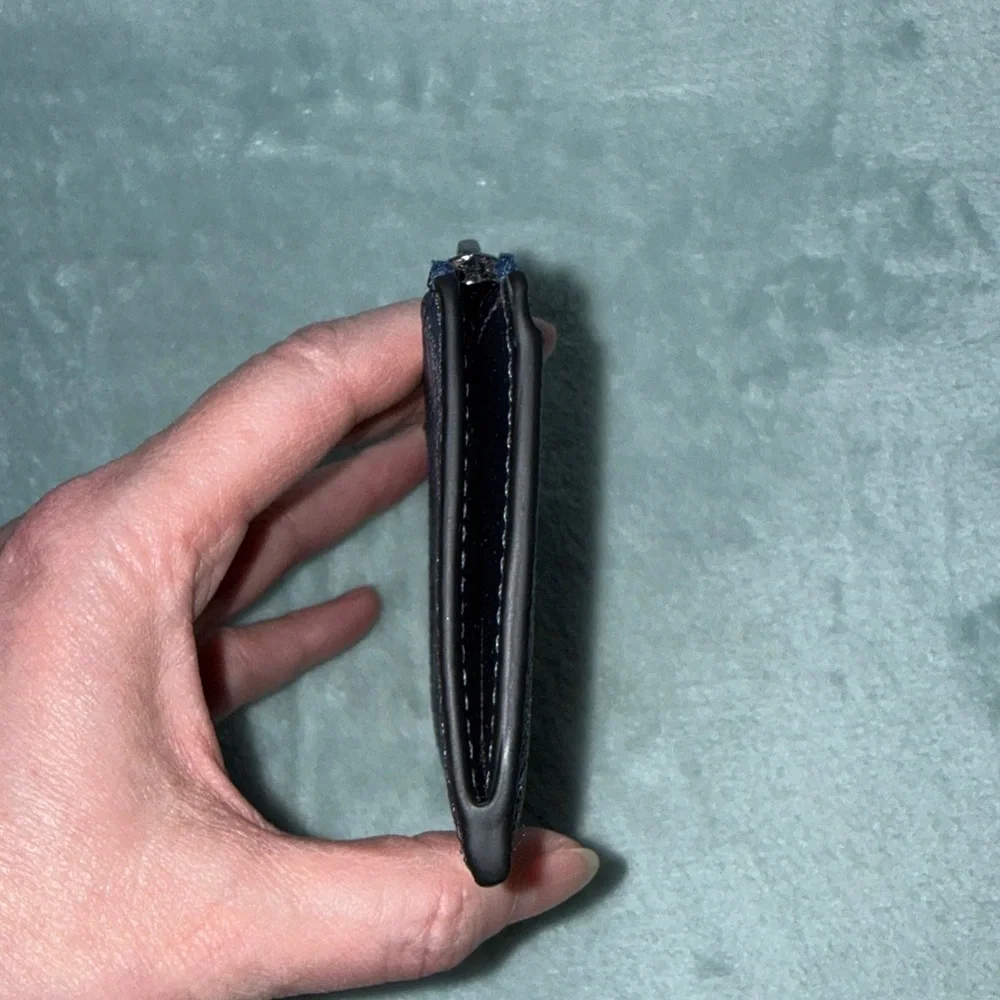 Michael Kors Monogram Admiral Blue Slim Zip Wallet